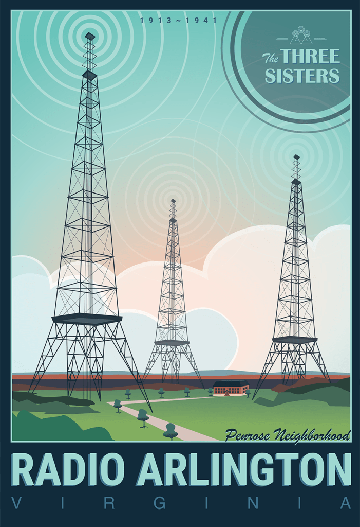 Radio Arlington, The Three Sisters radio towers
